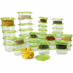 Trade Shop Traesio-set 27 Pz Contenitori Alimenti Cibo In Plastica Con Coperchio Contenitore Frigo -