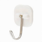 Cleafe-set 6 Ganci Appendini Adesivi Parete Casa Bagno Attaccapanni Gancio Acciaio 87368 -