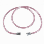 Cleafe-tubo Ricambio Laccio Flessibile Doccia 1.5 Mt Laccio Pvc Rivestimento Rosa 87293 -