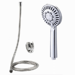 Cleafe-kit Doccetta Soffione Con Tubo 1.8mt Staffa Doccia Bagno Universale Cromato 59261 -