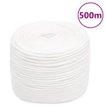 vidaXL Corda Nautica Completamente Bianca 10 mm 500 m in Polipropilene