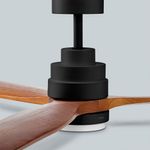 UFESA-NEPAL-VENTILATORE-DA-SOFFITTO-NERO-ROVERE-132CM-LED