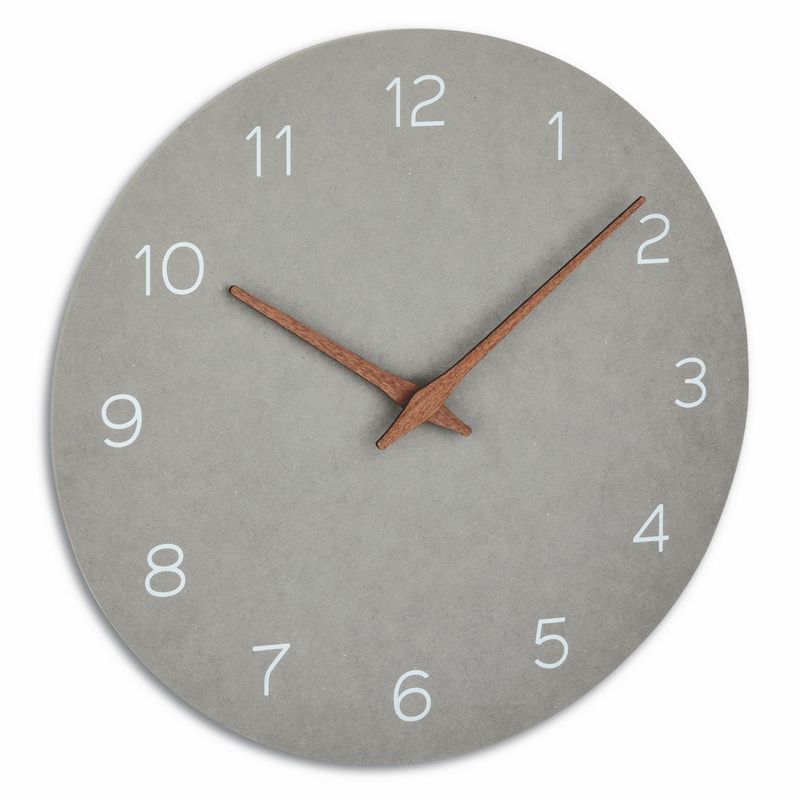 TFA-Dostmann-60.3054-Parete-Quartz-clock-Cerchio-Grigio
