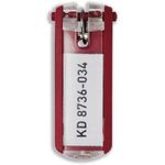 Durable SCATOLA 6 PORTACHIAVI KEY CLIP ROSSO DURABLE