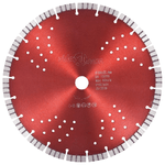 vidaXL Disco da Taglio Diamantato con Turbo e Fori in Acciaio 300 mm