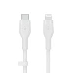 Belkin Cbl Silicone USB-C LTG 3M blc Bianco