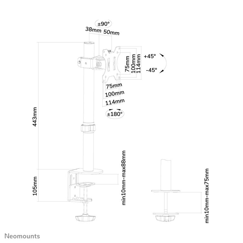 Neomounts-Supporto-da-scrivania-by-Newstar-per-monitor