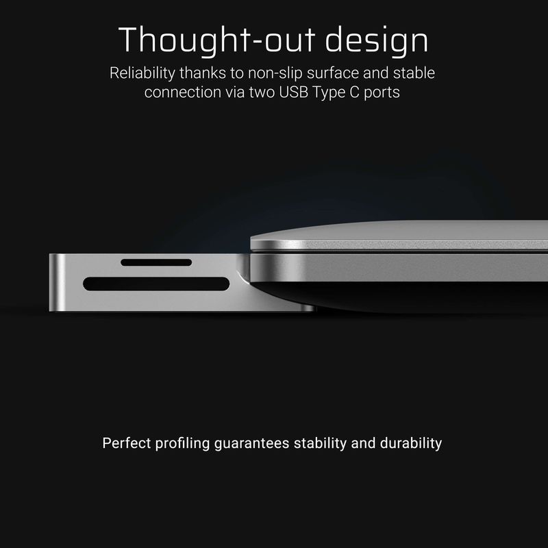 Green-Cell-AK75-replicatore-di-porte-e-docking-station-per-notebook-Thunderbolt-3-Argento