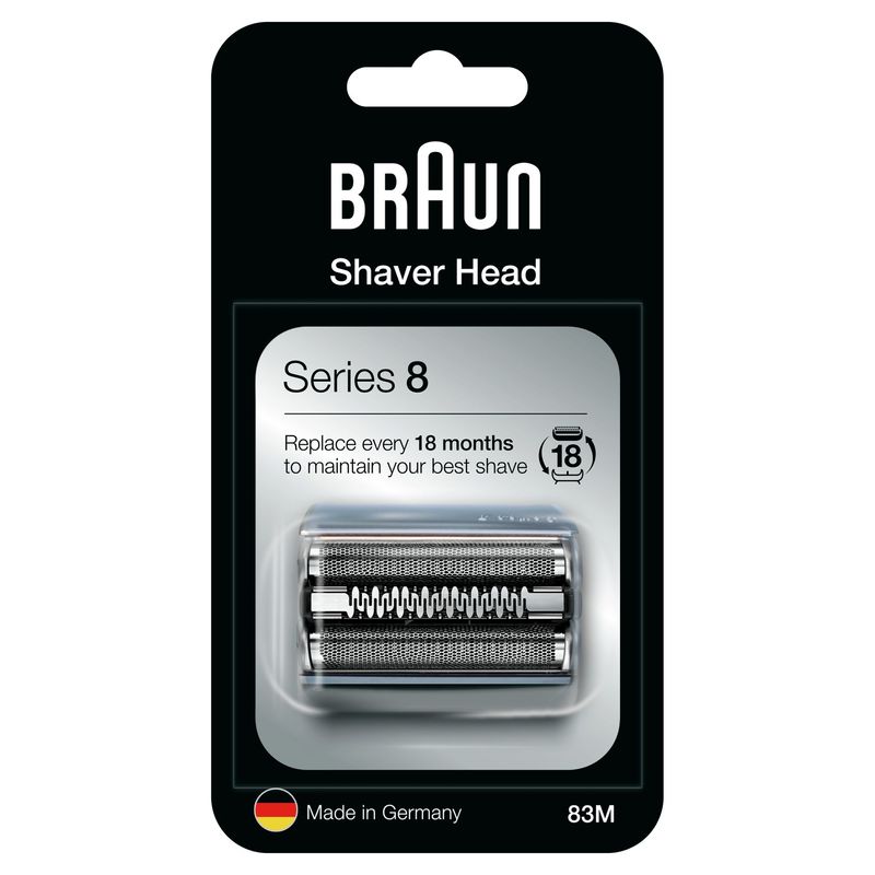 Braun-Series-8-83M-Testina-Di-Ricambio-Per-Rasoio-Elettrico-Uomo---Argento---Compatibile-Con-Rasoio-Elettrico