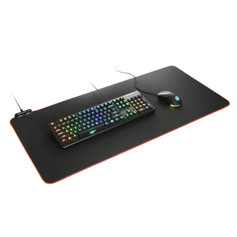 Sharkoon-1337-RGB-V2-Gaming-Mat-Tappetino-per-mouse-per-gioco-da-computer-Nero