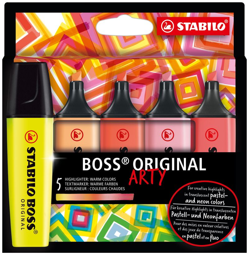 STABILO-BOSS-ORIGINAL-evidenziatore-5-pz-Punta-smussata-Multicolore