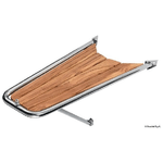 Delfiniera inox-teak semplice diametro tubo mm 32 48.471.06