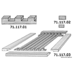 ARC Listello rettangolare teak T039