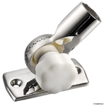 Osculati Basetta inox regolabile con pomello bianco