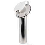 Portacanne inox 60 gradi tappo bianco 41.211.56