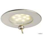 Plafoniera Adria LED satinata con interruttore 13.447.05