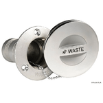 Tappo inox a filo Waste 38 mm 20.866.35