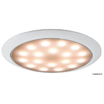 Plafoniera LED senza incasso Day-Night bianca-inox 13.408.11