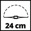 Einhell-GC-CT-18-24-Li-P-24-cm-Batteria-Nero-Rosso