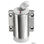 Osculati Basetta a parete inox cappuccio bianco 3 contatti