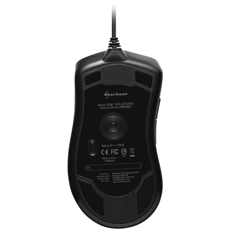 Sharkoon-Skiller-SGM2-mouse-Mano-destra-USB-tipo-A-Ottico-6400-DPI