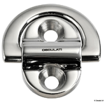 Osculati Pad eye 45x45 mm anello 6 mm (2 fori) BL 1800 kg