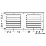 Griglia areazione 128 x 232 mm + antizanzare 53.021.09