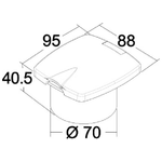 Box Doccia New Edge Bianco Tubo Pvc 2,5 M (bulk 10 Pz)