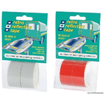 PSP Marine Tapes Nastro adesivo riflettente rosso (2 rotoli da 25 mm x 2,5 m)