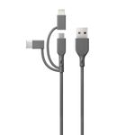 GP Batteries CY1N cavo USB 1 m USB A USB C/Micro-USB B/Lightning Grigio