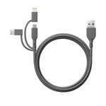 GP-Batteries-CY1N-cavo-USB-1-m-USB-A-USB-C-Micro-USB-B-Lightning-Grigio