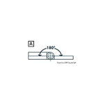 Cerniera standard con prigionieri 70x40mm 38.883.30