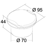 Box Doccia Classic Evo Cromato Tubo Inox 4 M (bulk 10 Pz)