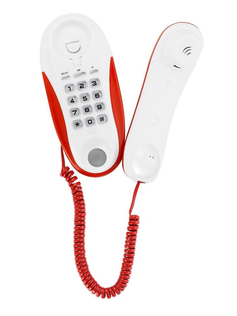 Brondi-Kenoby-Telefono-analogico-Rosso-Bianco