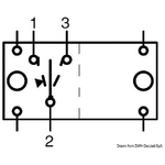 Carling Technologies Interruttore ON-OFF-(ON) singolo polo 2 lam 12 V