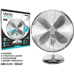 VENTILATORE VORTIX DA TAVOLO CROMATO 50W