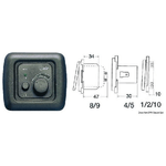 Dimmer 40 W grigio 14.654.02