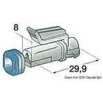 Connettore stagno femmina 1 polo 14.235.10
