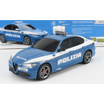 RE.EL Toys Alfa Romeo Giulia Quadrifoglio Polizia Stradale Radiocomando 1:18