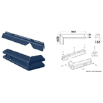 Protezione per pontile 640 + 220 mm blu 33.519.11