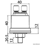 VDO Marine Bulbo olio 10 bar M10x1 poli a massa
