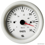 Spidometro 0-30 nodi 12 V bianco 27.522.01