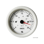 Spidometro 0-50 nodi 12 V bianco con totalizzatore 27.525.01