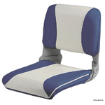 Sedile con schienale ribaltabile e sfil. Bianco-blu 48.402.03