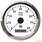 Contagiri 0-8000 RPM bianco-lucida 27.327.04