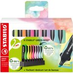 STABILO Green Boss Pastel evidenziatore 8 pezzo(i) Punta smussata Multicolore