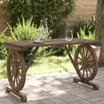 vidaXL Tavolo da Giardino 115x55x65 cm in Legno Massello di Abete