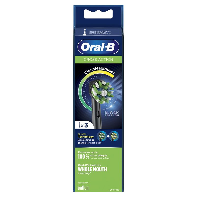 Oral-B-CrossAction-Testine-Di-Ricambio-Edizione-Nera-Con-Tecnologia-CleanMaximiser-Confezione-da-3-Pezzi