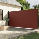 vidaXL Tenda da Sole Laterale Retrattile Marrone 220x600 cm