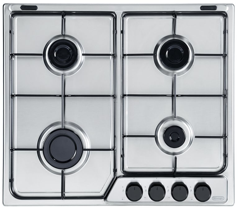 De’Longhi-FFA-46-ASV-piano-cottura-Stainless-steel-Da-incasso-60-cm-Gas-4-Fornello-i-